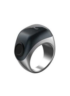 Buy I QIBLA Newest Smart Tasbih Ring - Flex - Metal Version - 3 Sizes Compatible - Bluetooth - Oled Screen (Silver) Color in Saudi Arabia