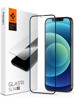 Buy Glastr Slim HD Premium Tempered Glass Screen Protector for iPhone 12 Mini (5.4 inch) - Full Cover in UAE