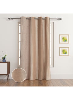 Buy Irene Dupioni Single Curtain 240 x 140 cm in Saudi Arabia