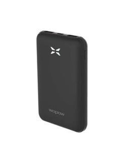 Buy Wopow Power Bank (Portable Charger) PQ46 with a capacity of 10,000 mAh - Black color in Saudi Arabia