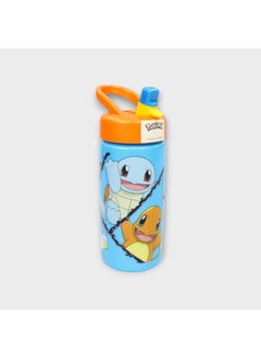 Buy Stor Pokemon Sports Water Bottle with Straw and Built-in Handle 410ml in Egypt