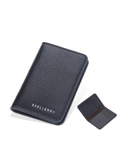 Buy Wallet Multi-functional Men's Card Holder Lychee Pattern Multi-card Position Simple Thin Card Holder Card Holder Wallet Men in Saudi Arabia