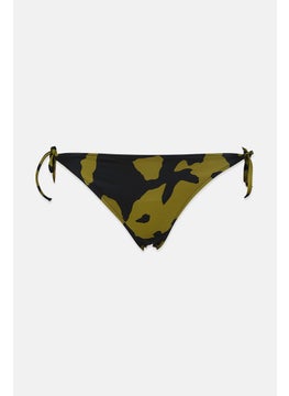 Buy Women Camouflage Bikini Bottom, Olive and Black in Saudi Arabia