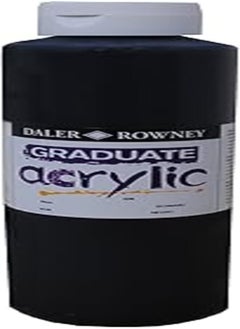 Buy Daler Rowney 123100026 Graduate Acrylic Color, 1 Liter - Black in Egypt