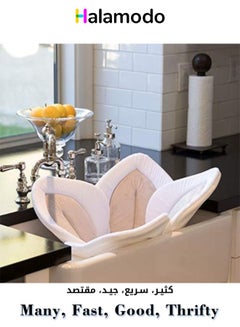 Buy Flower Shape Design Newborn Bath Mat, Soft And Washable, Baby Safe Bath Mat, Non-Slip And Anti-Cold in Saudi Arabia