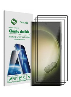 Buy 3Pack for Samsung Galaxy S23 Ultra Screen Protector Tempered Glass 9H Anti-Scratch Shatterproof HD Curved Edge to Edge Full Coverage Film 6.8 inch in UAE