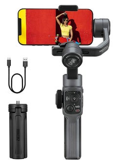 Buy Smooth 5 Gimbal Stabilizer: Professional 3-Axis Handheld Gimble Stabilizer for Smartphone Cell Phone iPhone Pro Max for Vlogging YouTube Vlog TikTok Video in UAE