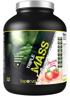 اشتري Triple Mass Milk Shake - Strawberry 6.1 LB في الامارات