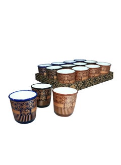 Buy 12 - Pieces Espresso Cups Set Ceramic in Saudi Arabia