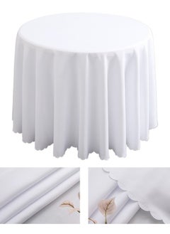 اشتري Round Tablecloth 160 Cm Tablecloth Heavy Waterproof Farmhouse Table Linen Round Cover Kitchen Picnic Mat Decoration In Autumn. في السعودية