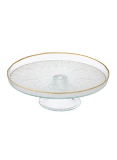 Buy A glass serving dish with a base for nuts, fruits, and all other servings in Saudi Arabia