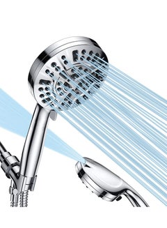 اشتري Shower Head, Universal Shower Head with 10 Mode Function High Pressure Water Saving, Metal Power Shower Head High Pressure Shower Heads في الامارات