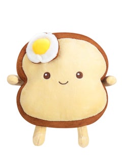 اشتري Toast Bread Plush Pillow Toy, Toast Bread Cushion, Lovely Stuffed Plush Toast Sofa Pillow, Soft Plush Toy, Suitable for Home Bedroom Decorate في الامارات