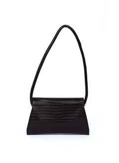 Buy Fancy Faux Leather Bag With Croc Effect And Adjustable Shoulder Strap in Egypt