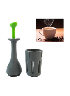 Buy Strainer with Tamper for Tea, Coffee, Spices, Herbs, Reusable Portable Manual Strainer in Egypt