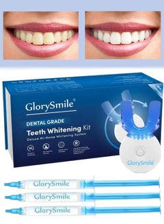 Buy Teeth Whitening Kit with LED Light 10 Min Non Sensitive Fast Teeth Whitener with 3 Carbamide Peroxide Teeth Whitening Gel Helps to Remove Stains from Coffee Food in UAE
