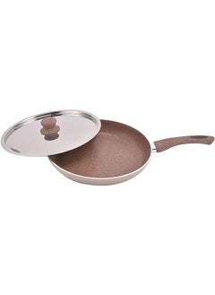 Buy Granite Fry Pan With Cover 28 cm 3.5 mm in Saudi Arabia