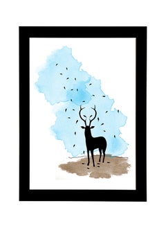 اشتري Reindeer Art Poster Frame 21x30 cm black في مصر