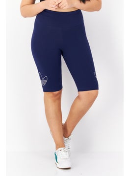 اشتري Women Sportswear Fit Cyling Leggings Short, Navy Blue في الامارات