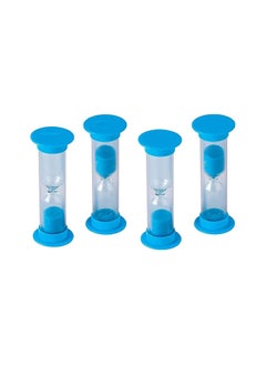 Buy 2 Minute Sand Timer Plastic Hourglass Creative Gift for Kids, for Games Classroom Home Office School Kitchen, for Brush Teeth, Homework, Exam, Do Exercises Timer and More Set of 4 in Saudi Arabia