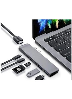 Buy 7in1 USB C Hub For MacBook Power Expand Direct 7-in-2 USB C Adapter Compatible With USB C Multi Function in UAE