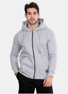 Buy Basic Inner Fleece Zip Through Hoodie in Egypt