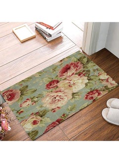 Buy Valentines Roses Flowers Doormats Spring Floral Vintage Rug Entrance Door Rug Outdoors Indoor Bathroom Kitchen Bedroom Entryway Floor Mats Nonslip Rubber Lowprofile 18 X 30 Red Pink in Saudi Arabia