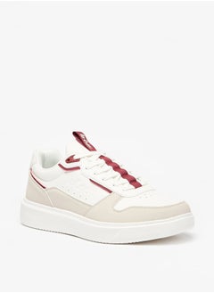 Buy Men's Colourblock Sneakers with Lace-Up Closure in Saudi Arabia