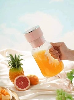 Buy Electric Mini Citrus Juicer Hands-Free Portable USB Charging Powerful Cordless Fruit Juicer in UAE