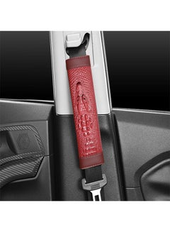 Buy 2 pieces of leather car seat belt cover suitable for all cars in the shape of a crocodile /GTC100 in Egypt