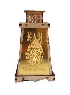 اشتري فانوس رمضان خشبي رمضان مبارك ديكور ضوء العيد مصباح فانوس للزينة للاستخدام الداخلي والخارجي ديكور ضوء رمضان في الامارات
