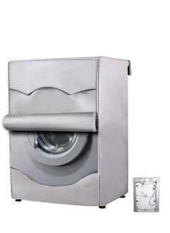 Buy Washer Cover Dryer, Washine Machine Waterproof and dustproof thickening Front Loading, Silver Coating Oxford Cloth Roller Washing Sun resistant Dust in Saudi Arabia