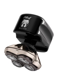 Buy Skull Shaver Pitbull Silver PRO Men’s Electric Head Shaver Electric Razor for Head and Face in UAE