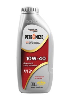 Buy Petronize Gasoline Engine Oil Fully synthetic SP 10W-40/1 Liters in Saudi Arabia