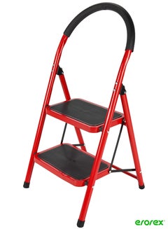 Buy 2 Step Ladder Red With Hand Grip in Saudi Arabia