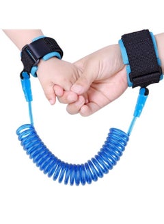 Buy Child Safety Anti Lost Wrist Link, Harness Strap Rope Leash Walking Hand Belt for Toddlers, Babies & Kids (59 Inch, Blue) in UAE