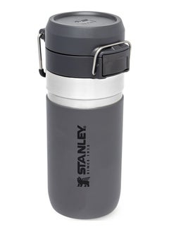 Buy Quick Flip Water Bottle .47L / 16OZ Charcoal – Leakproof | Stainless Steel Water Bottle | Push Button Locking Lid | BPA FREE | Cup Holder Compatible | Dishwasher safe | Lifetime Warranty in UAE