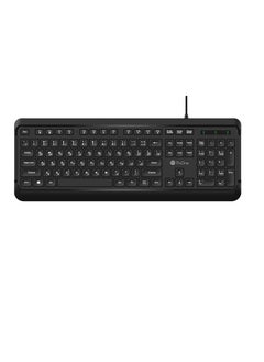 Buy ProOne PKC45 Wired Arabic/English Computer Keyboard, Full-Size Keyboard, 12 Hot keys, USB Plug-and-Play, Foldable Stands, Compatible with PC, Laptop in UAE