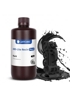 اشتري ANYCUBIC ABS-Like Resin Pro 2, Upgraded 8K 3D Printer Resin with Enhanced Strength and Toughness, High Precision, Low Odor, Wide Compatibility for All LCD Resin 3D Printers (Black, 1kg) في الامارات