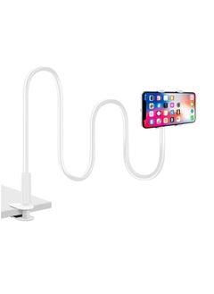 Buy Flexible 100CM Lazy Man Phone Holder Stand with Aluminum-Magnesium Alloy Arm, 360° Rotation, Strong Grip - Compatible with 6.5-inch Screens - Detachable Design in UAE