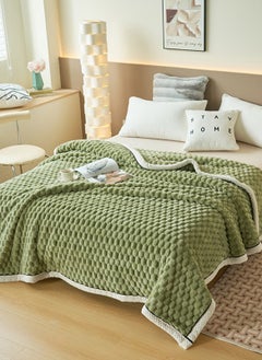 Buy Light Luxury Short Hair Thickened Blanket, Suitable for Office Nap Blanket Sofa Blanket 200*230cm (Excluding Pillowcase) in Saudi Arabia