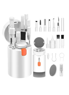 Buy 20-in-1 Electronic Cleaner Kit, Portable Keyboard Cleaning Brush, Multifunctional Cleaning Tool for PC Monitor Earbud Cell Phone Laptop Computer Bluetooth Earphones (White) in Egypt