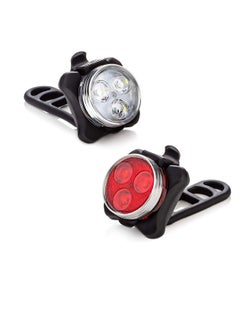 Buy USB Bike Light Set, Rechargeable Battery Super Bright Bicycle Light, Bike Lights Front and Back, Waterproof Rear Combinations LED Bicycle Lights Perfect for Bikes for Cycling,Outdoor in UAE