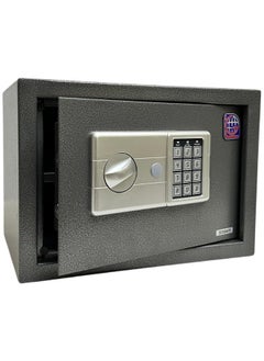 Buy Digital Safe - Compact Steel Money Security Box with Electronic Keypad and 2 Manual Override Keys ( Black ) Colour By LOTFY GROUP ( H25 * W35 * D25 CM ) in Egypt