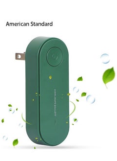 Buy Plug-in American Standard Negative Ion Air Purifier Mini Portable Negative Ion Generator for Home/Bedrooms/Toilets/Living Room/Bathrooms/Closets/Pet Room（Green） in Saudi Arabia