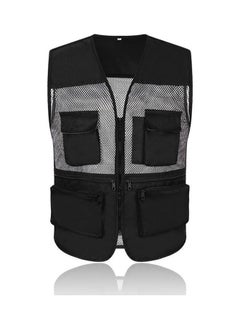 Buy Outdoor Activities Breathable Fishing Mesh Vest Black 2XL 32x2x32cm in Saudi Arabia