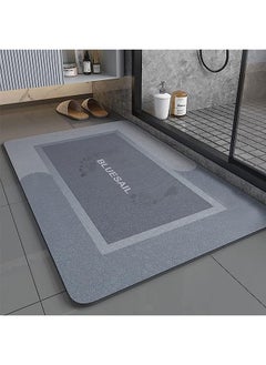 Buy Absorbent Bath Mats Comfort Floor Mats Non-Slip Soft Carpet Slip-Resistant Bathing Room Rug Quick-Dry Microfiber Bath Mats for Bathroom (60 * 90cm Rectangle) in Saudi Arabia