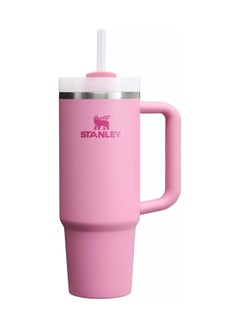 Buy 40oz Stanley Quencher H20 Flowstate Stainless Steel Vacuum Insulated Tumbler with Lid and Straw for Water, Iced Tea or Coffee, Smoothie and More, Cream (Flamingo Pink) in UAE