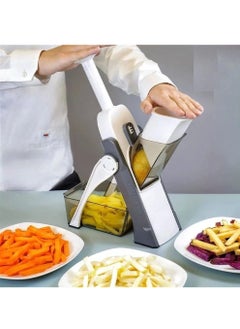 Buy Vegetable Cutter Safe Mandoline Slicer TikTok Adjustable Vegetable Chopper Multi purpose Food Vegetable Slicer for Kitchen in UAE