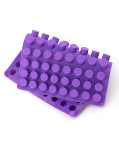 Buy 88-Cavities Round Shaped Silicone Ice Cube Molds, Mini Ball Mold Tray Cheese Cakes Molds for Chocolate Truffle Jelly And Candy Ice Mold (Purple) in Saudi Arabia